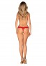 Amor Cherris string ouvert - Rouge