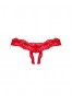 Amor Cherris string ouvert - Rouge