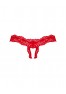 Amor Cherris string ouvert - Rouge