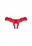 Amor Cherris thong crotchless - Red