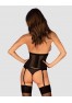 Chic Amoria corset and thong - Black