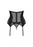 Chic Amoria corset and thong - Black
