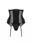 Chic Amoria corset and thong - Black