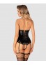 Viranes corset et string - Noir