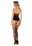 Viranes corset et string - Noir