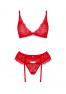 Chilisa 3-pcs cupless set - Red