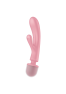 Triple lover Rabbit et Wand Satisfyer - Rose