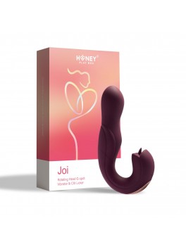 Joi rotating head G-spot and clit licker - violet