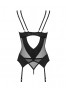 Nesari corset and thong - Black