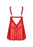 Elianes babydoll et string - Rouge