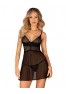 Chemeris babydoll and thong - Black