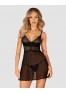 Chemeris babydoll and thong - Black