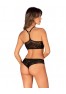 K103 top and panties Set - Black