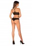 K103 top and panties Set - Black