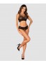 K103 top and panties Set - Black