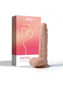 Paxton is App Controlled Realistic Dildo Vibrating 8.5 Inch - Flesh