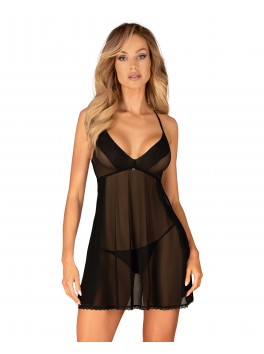 Latinesa babydoll and thong - Black