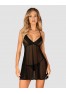 Latinesa babydoll and thong - Black