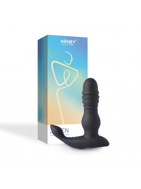 Jaden - prostate vibrator and vibrating butt plug - Black