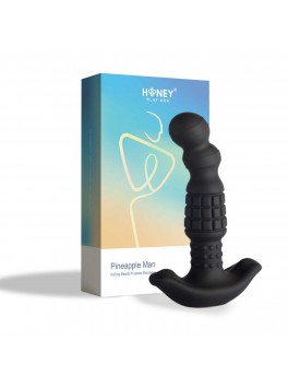 Pineapple Man - Rolling Bead Vibrating Prostate Massager - Black