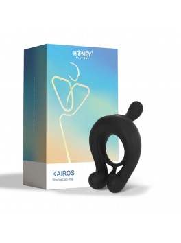 Kairos - Vibrating Cock Ring with 3 Bullets - Black