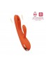 Terri App controlled tapping Rabbit Vibrator - orange