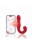 JOI THRUST 2 rouge - Vibromasseur point G - lèche-clitoris - va et vient contrôlé par application