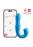 JOI THRUST 2 Bleu - Vibromasseur point G - lèche-clitoris - va et vient contrôlé par application