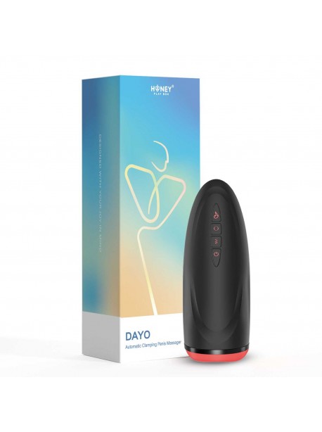 Dayo Automatic Handjob Clamping Penis Massager - Black