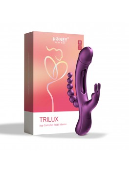 Trilux App controlled Rabbit Vibrator - Purple