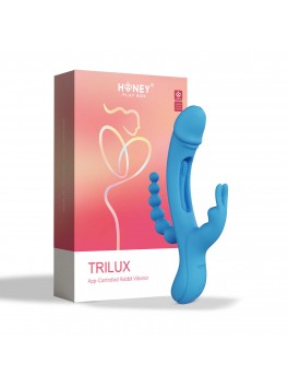 Trilux App controlled Rabbit Vibrator - Blue