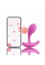 Oly 2 Vibromasseur à pression et application controlable avec le voix Rose