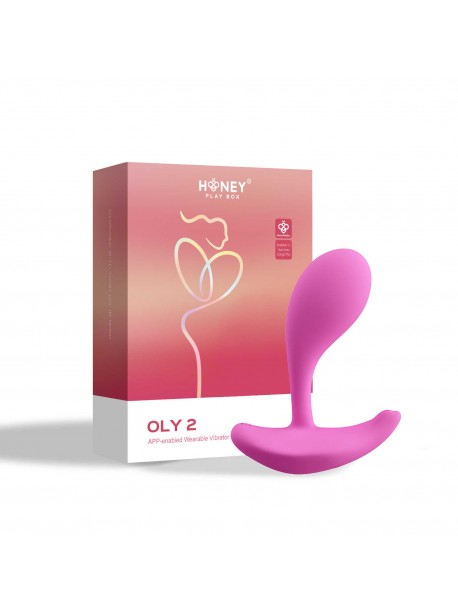 Oly 2 Vibromasseur à pression et application controlable avec le voix Rose