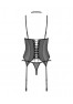 Donarella corset and thong - Black