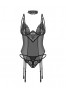 Donarella corset et string - Noir NP
