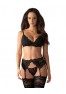 810-SEG-1 Lingerie set black 3 pieces