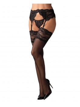 810-STO-1 stockings black Obsessive Lingerie