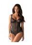 Amanta Body ouvert - Noir et Turquoise