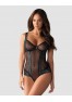 Amanta Body ouvert - Noir et Turquoise