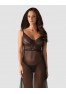 Estiqua long chemise black