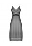 Estiqua long chemise black