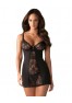 Heartina Chemise - Black