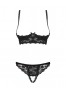Letica Ensemble ouvert 2 pcs - Noir
