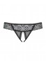 Shibu String ouvert - Noir