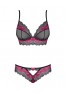 Tulia Ensemble 2 pcs - Noir et Fuchsia