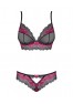 Tulia Set 2 pieces - Black & Fuchsia