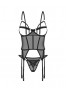 Euridia corset et string - Noirs