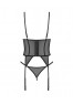Euridia corset et string - Noirs