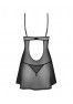 Euridia chemise and thong - Black