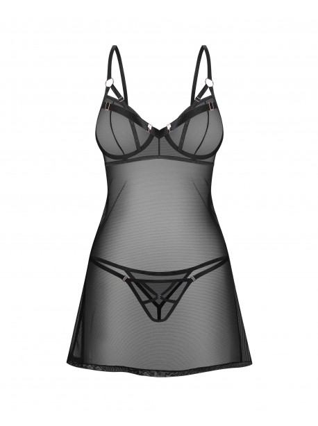 Euridia Nuisette et string - Noirs